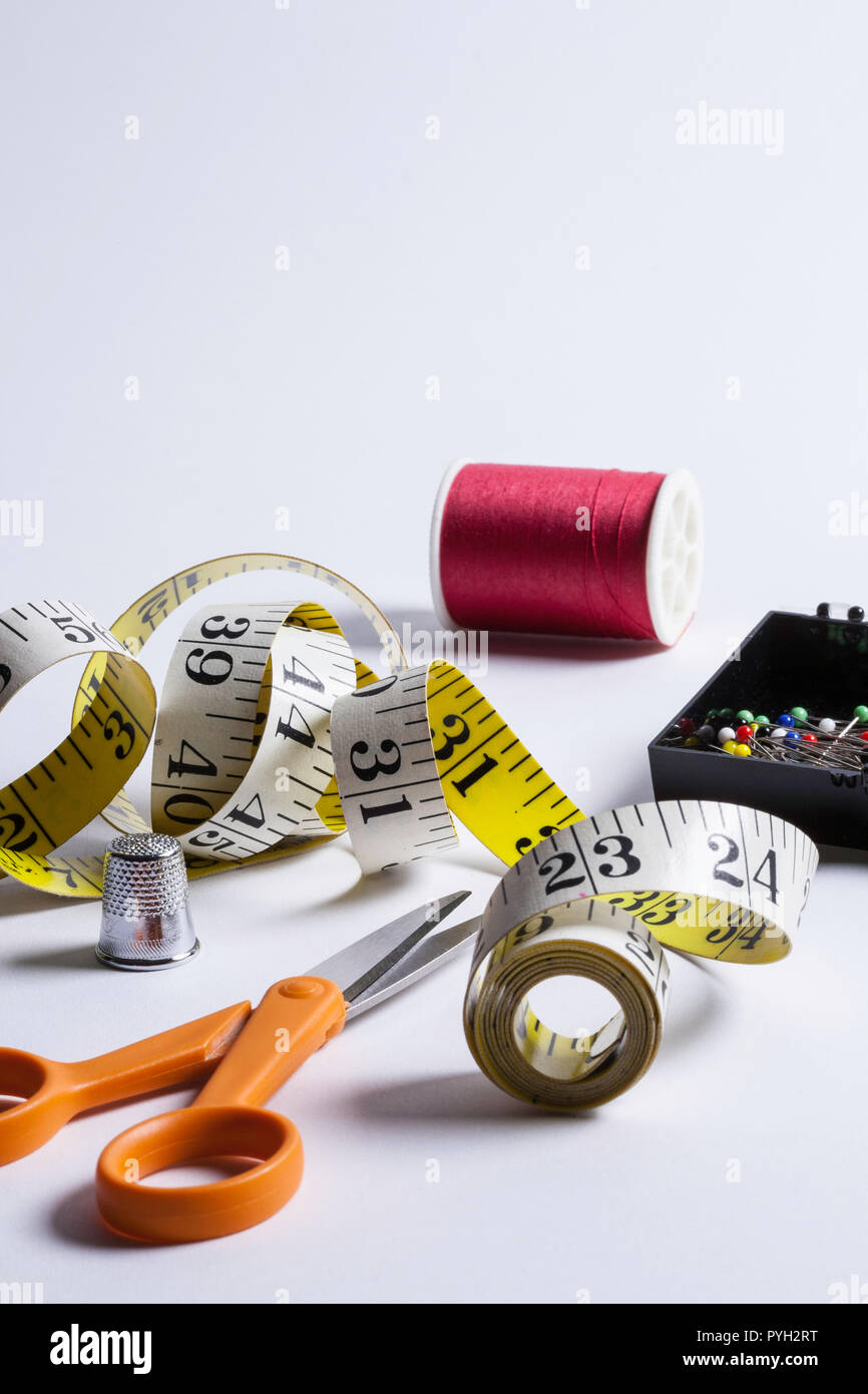Sewing notions, USA Stock Photo Alamy