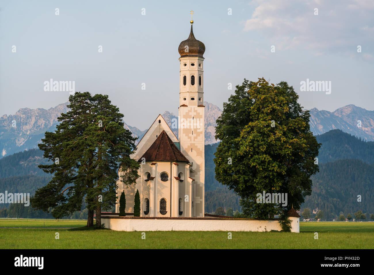 Pilgrimage Church St Coloman Near Fussen High Resolution Stock ...