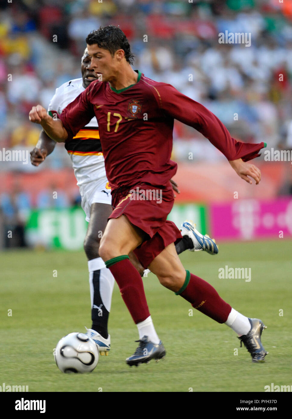 Mungersdorfer  Stadion Cologne Germany 11.6.2006, Berlin Germany, FIFA World Cup match 8, Angola vs Portugal 0:1 ---- Cristiano RONALDO (POR) Stock Photo