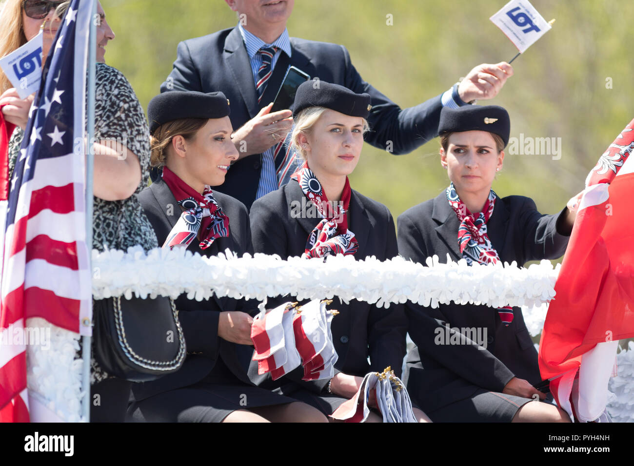 Chicago, Illinois, USA - May 5, 2018: The Polish Constitution Day ...