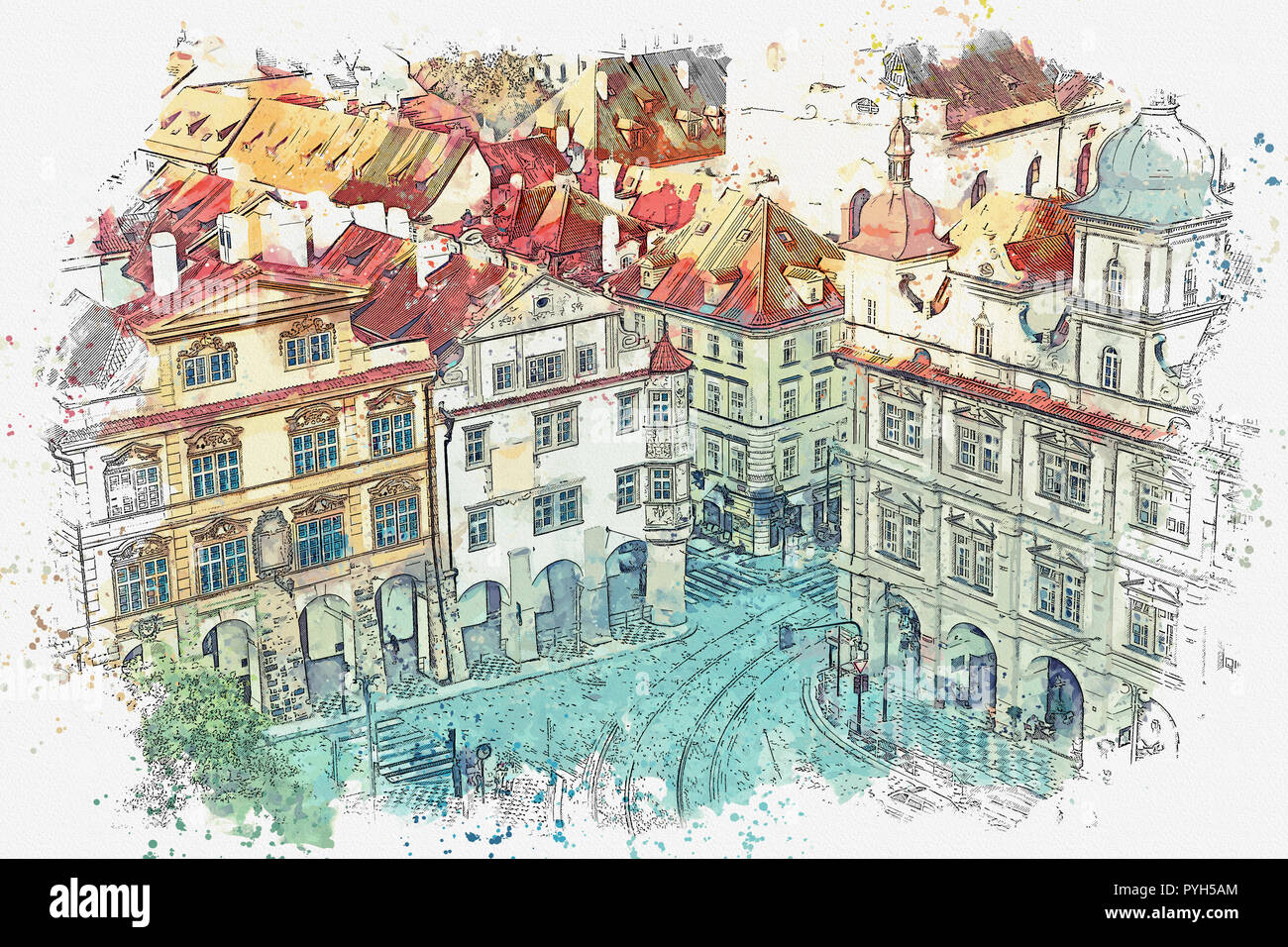 City architecture #23 Watercolour by Svetlana Wittmann | Artfinder