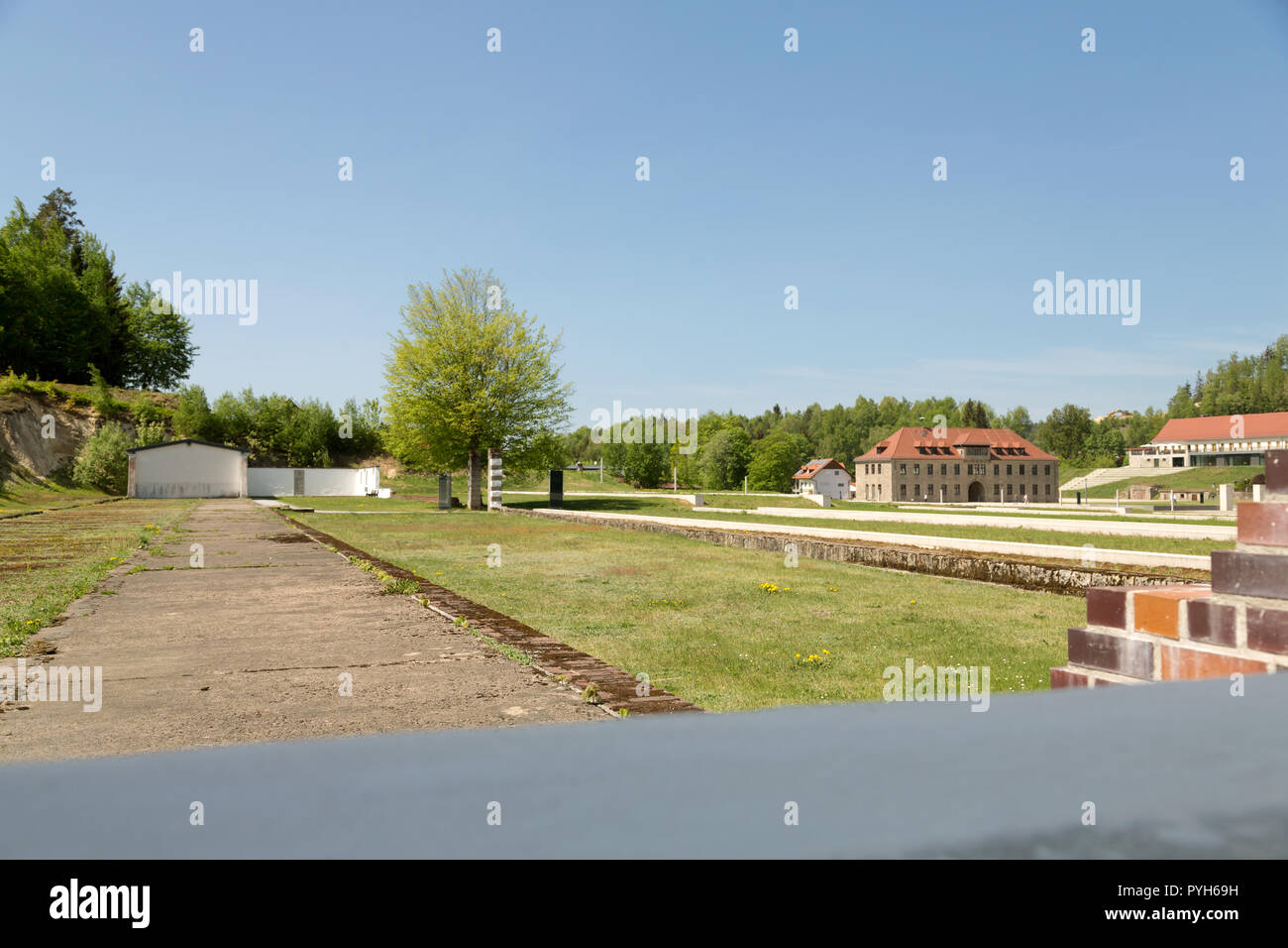 Bavaria, Germany - KZ memorial Flossenbuerg, arrest building, place for ...
