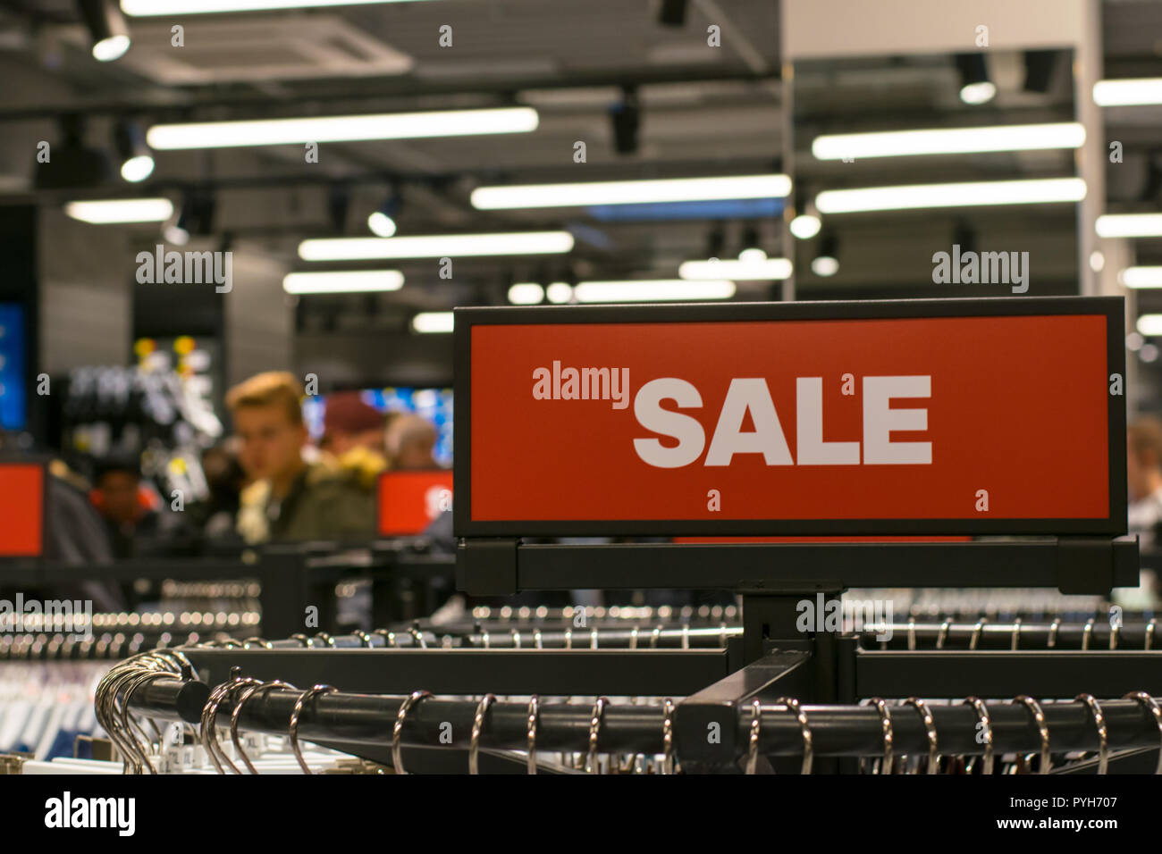Shopping fever in Outletcity Metzingen, Germany. Reebok and Adidas sale  Stock Photo - Alamy