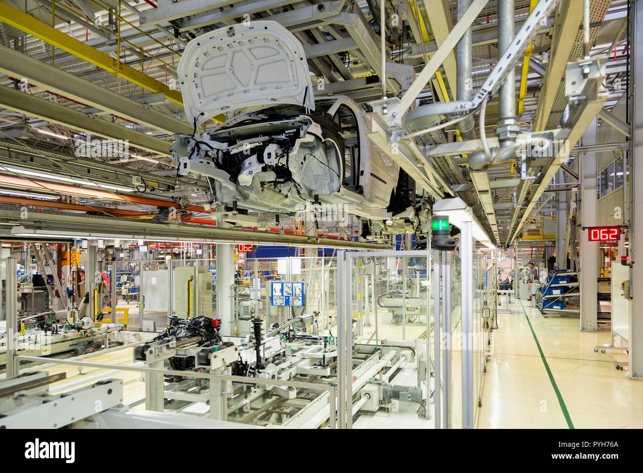 Poland, assembly at Volkswagen Poznan (VW commercial vehicles, Caddy and T6) Stock Photo