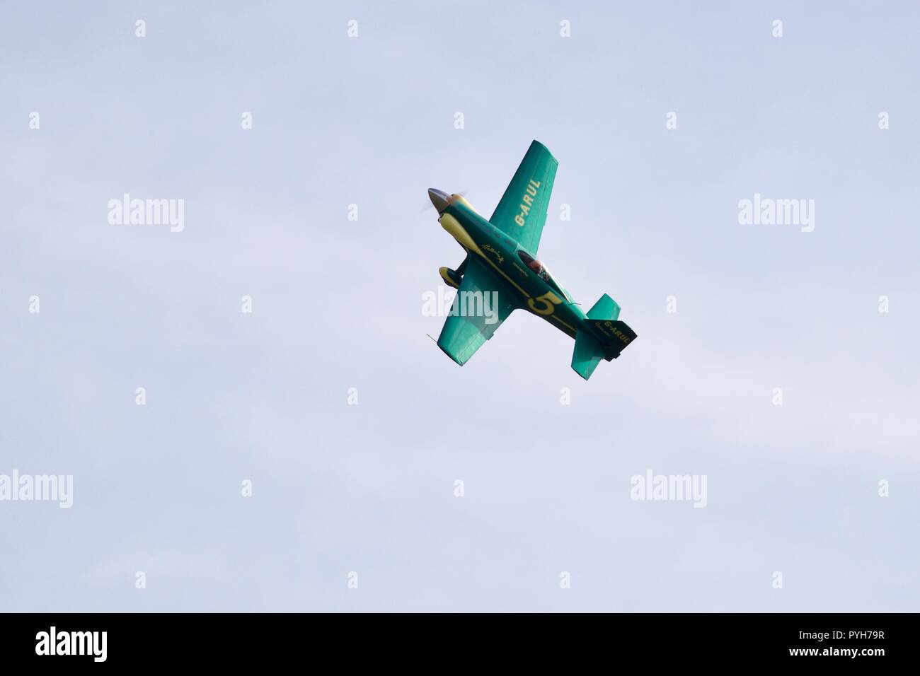 LeVier Cosmic Wind (G-ARUL) was designed and built by Lockheed's chief test pilot, Tony LeVier, and a group of Lockheed engineers Stock Photo