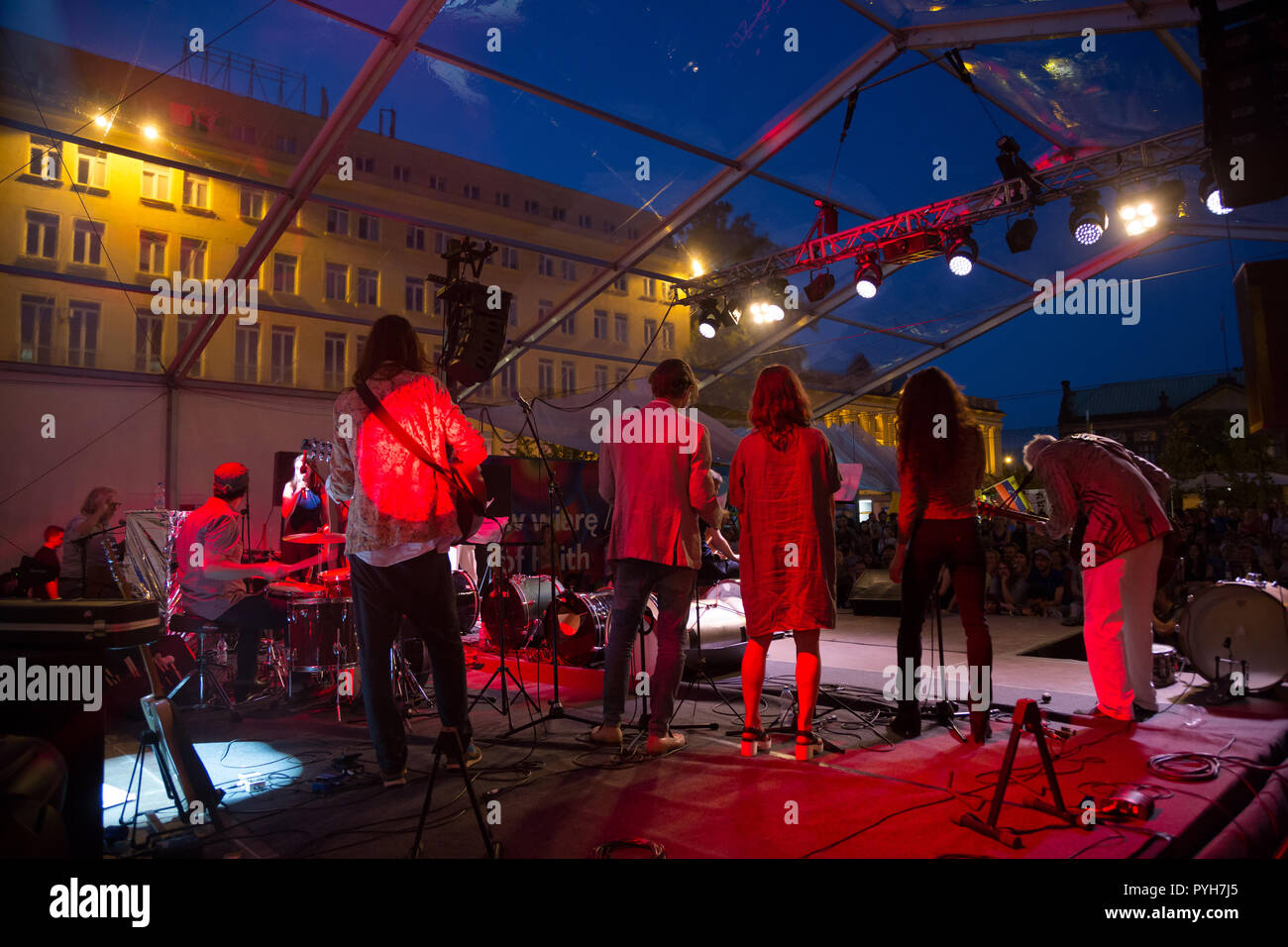 Poznan, Poland, concert at the Malta Festival Poznan Stock Photo