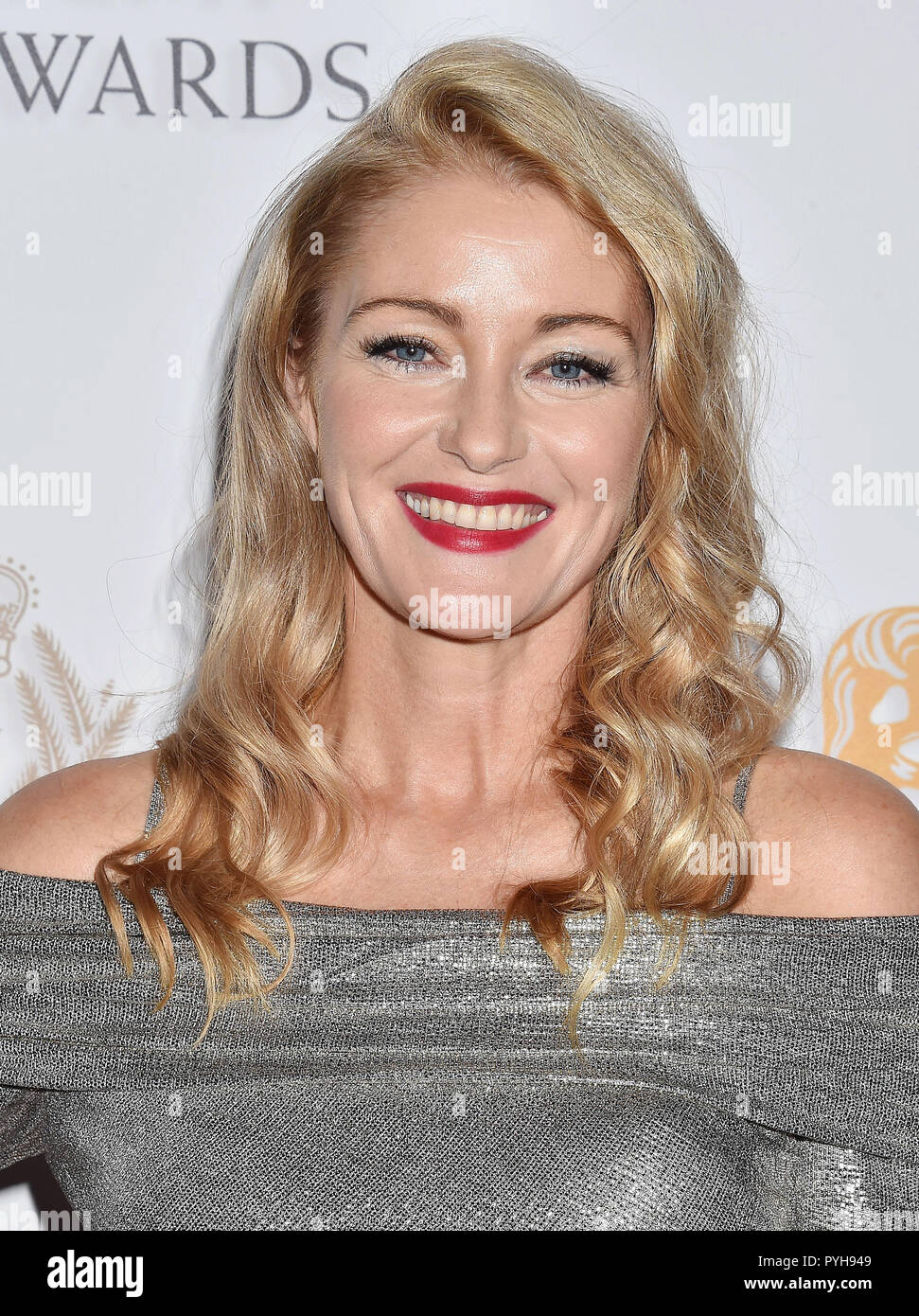 LOUISE LOMBARD English film actress at  the 2018 British Academy Britannia Awards presented by Jaguar Land Rover and American Airlines at The Beverly Hilton Hotel on October 26, 2018 in Beverly Hills, California.  Photo: Jeffrey Mayer Stock Photo