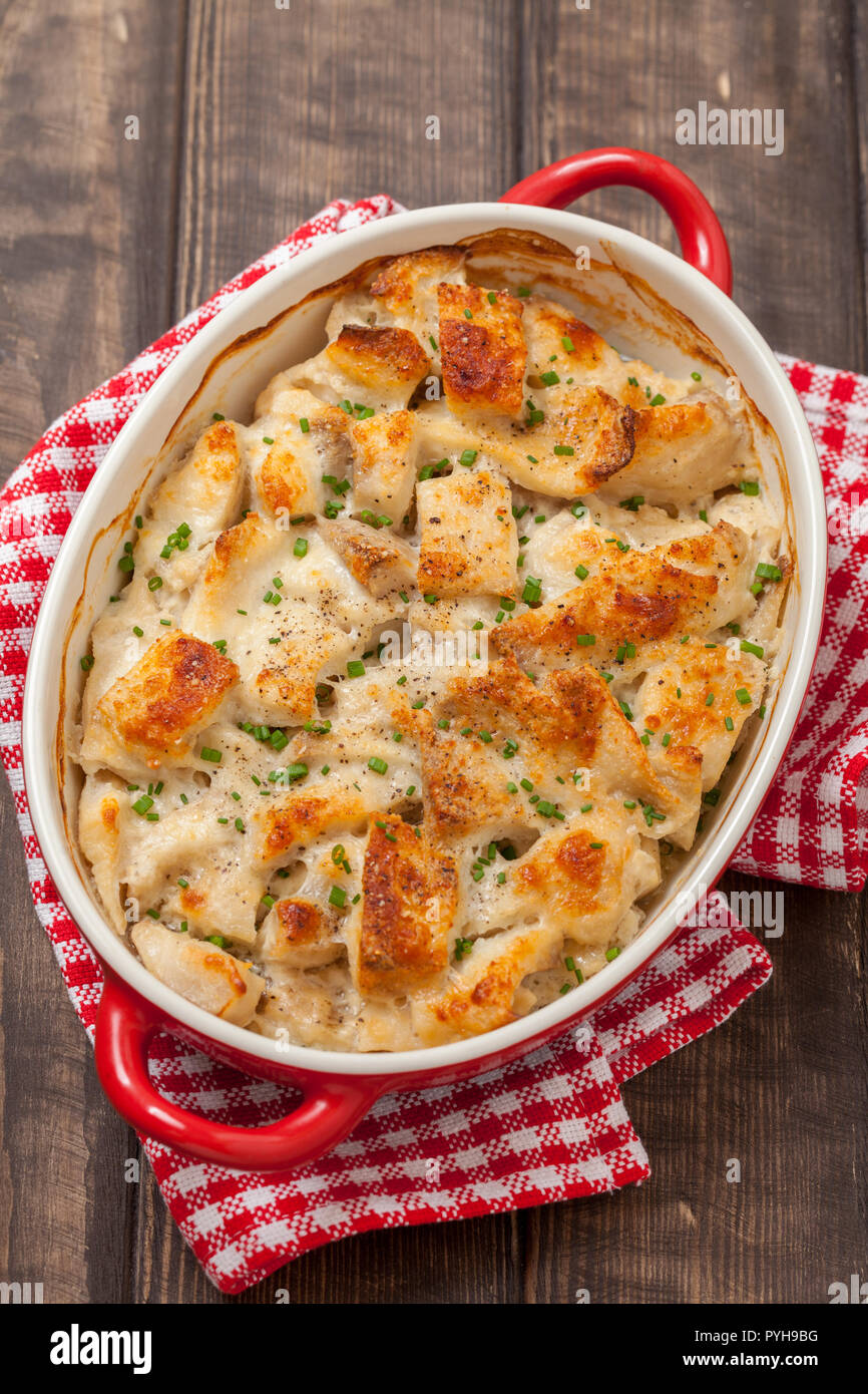 White fish casserole Stock Photo - Alamy