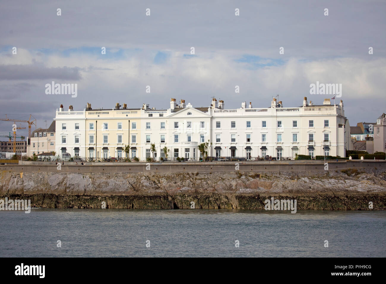 Grand parade on the seafront in plymouth, Devon, England Stock Photo