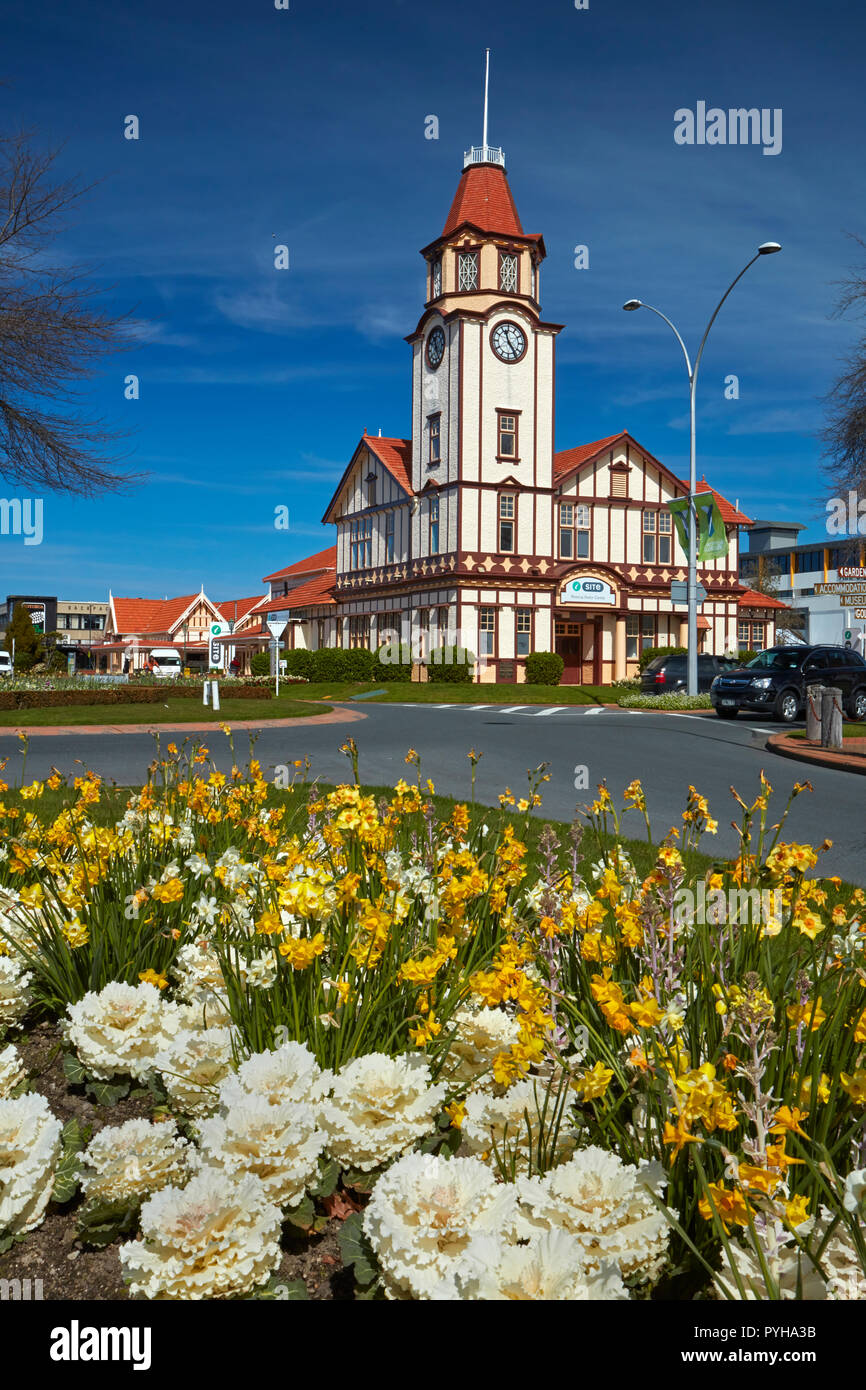 Isite Visitor Centre Old Post Office And Flowers Rotorua North