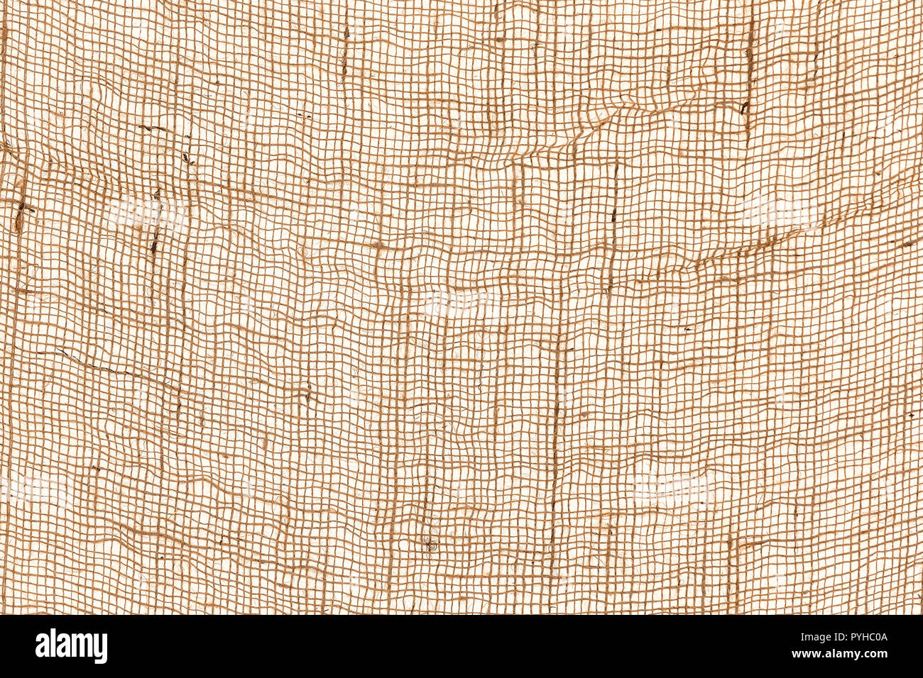 textured background of a piece of beige linen Stock Photo