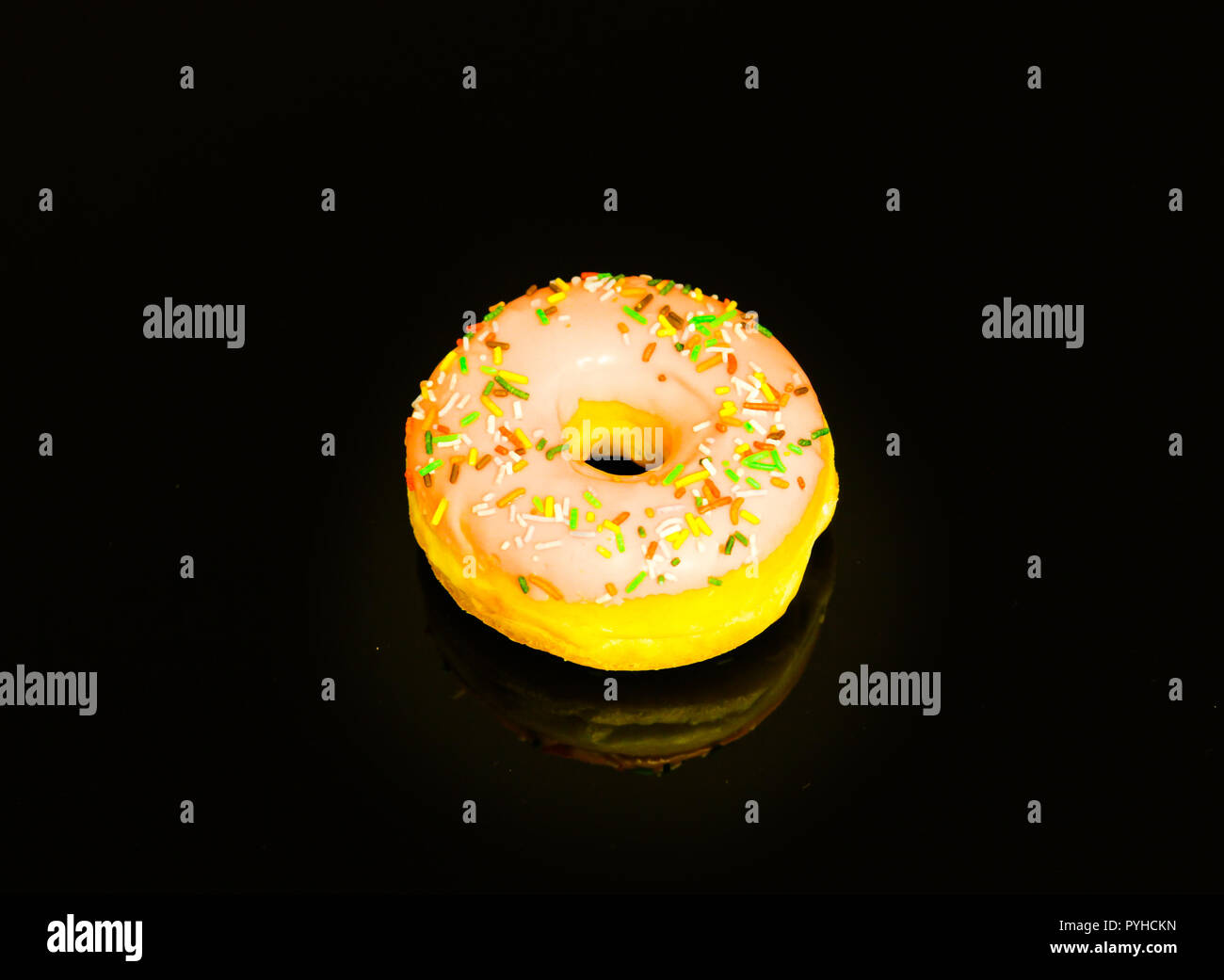 Tasty lemon Donut Stock Photo
