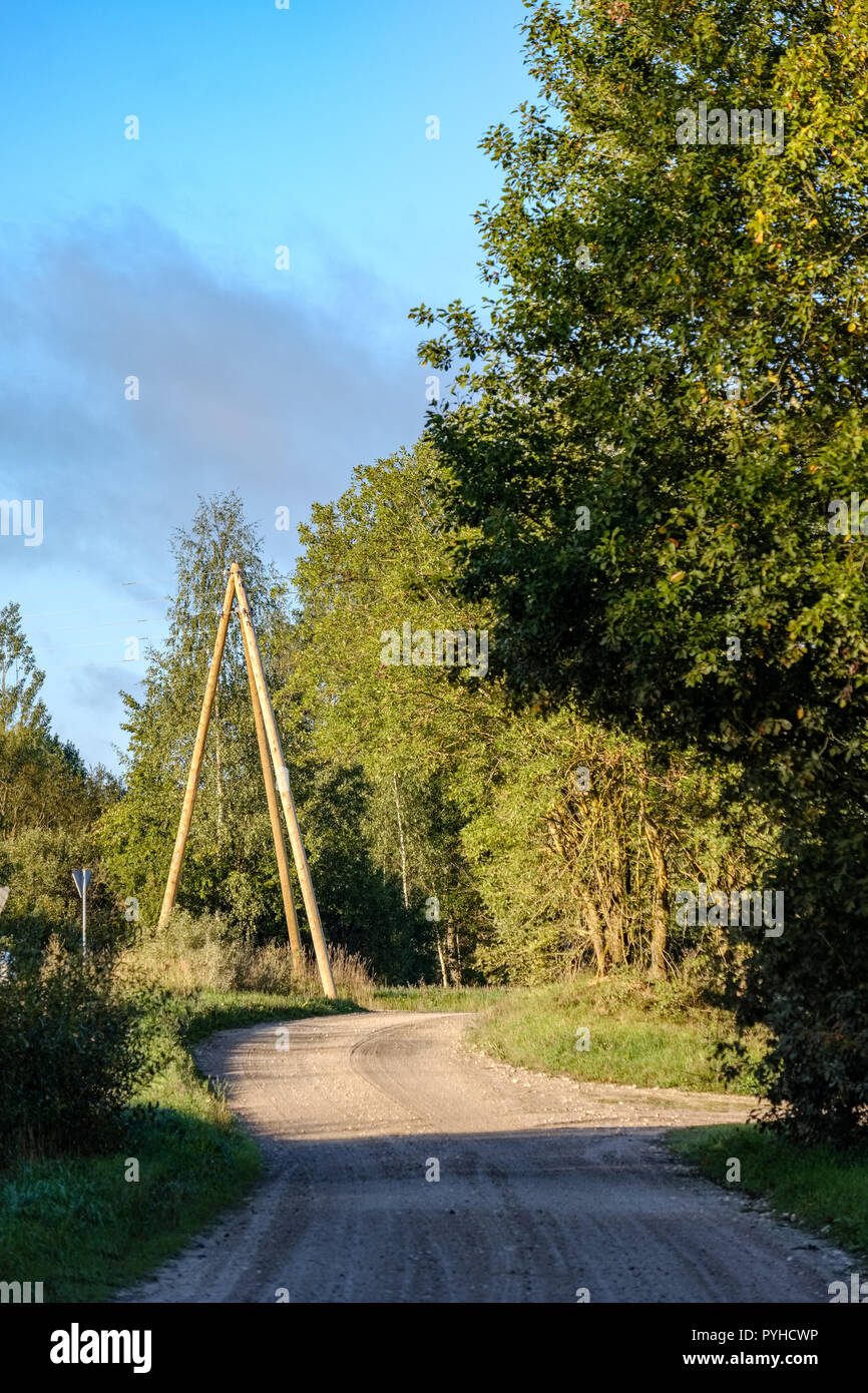 power line electricity poles in country with wires Stock Photo - Alamy