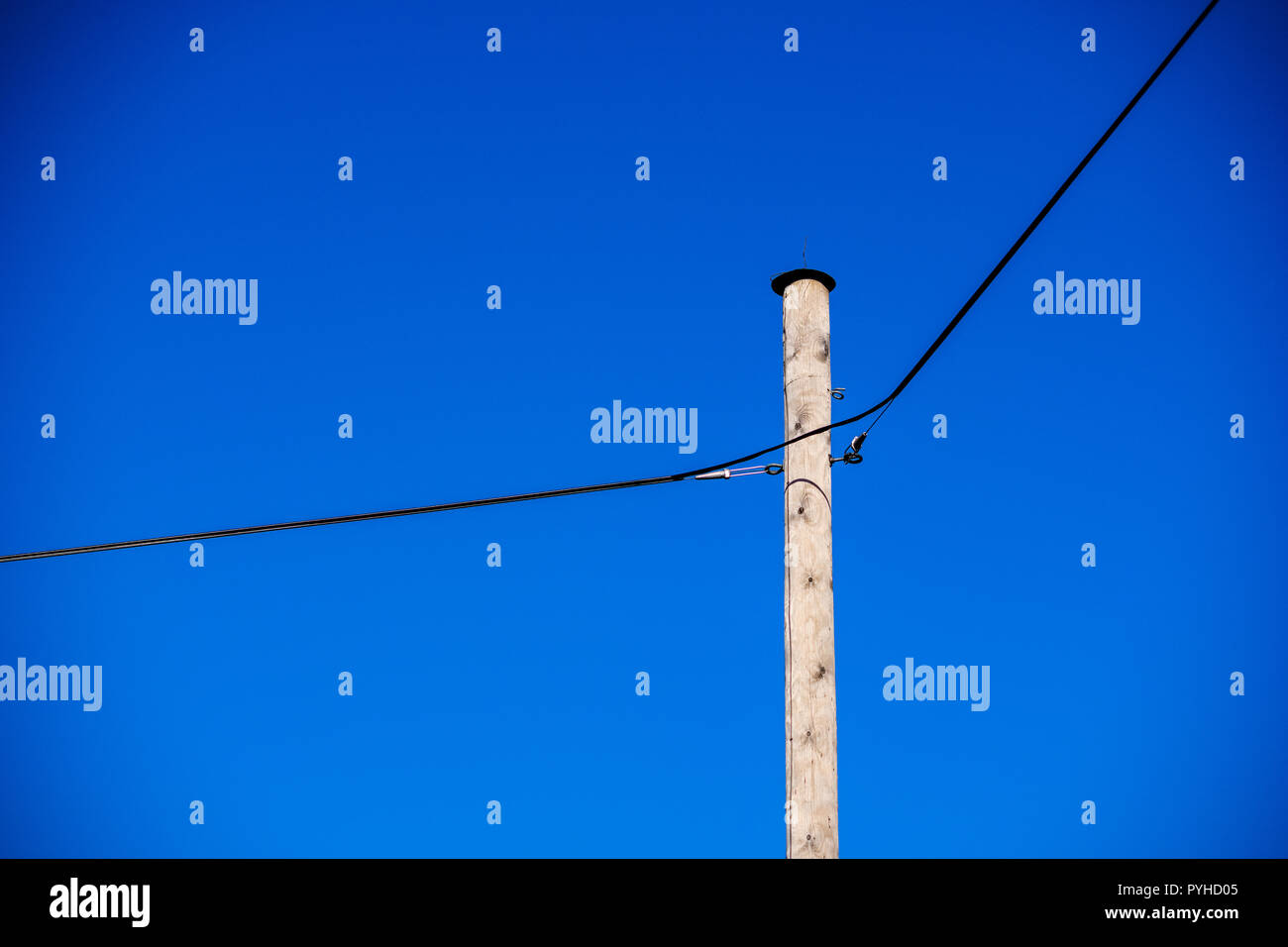 power line electricity poles in country with wires Stock Photo Alamy