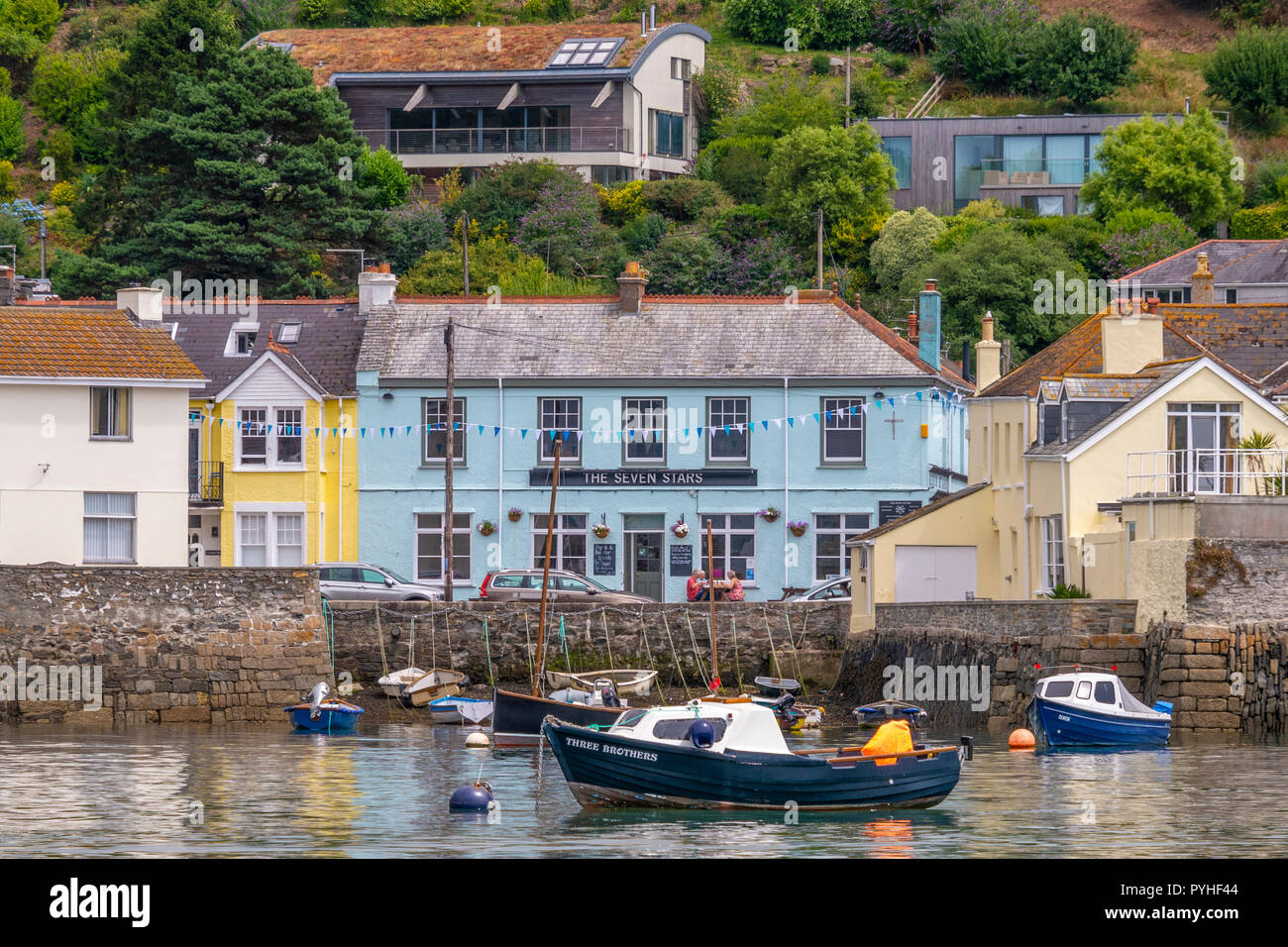 The Seven Stars Public House, Flushing, Cornwall, UK Stock Photo Alamy