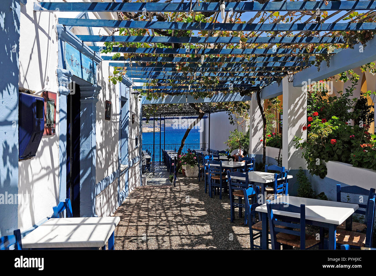 Greece, Karpathos Island Capital Pigadia Stock Photo