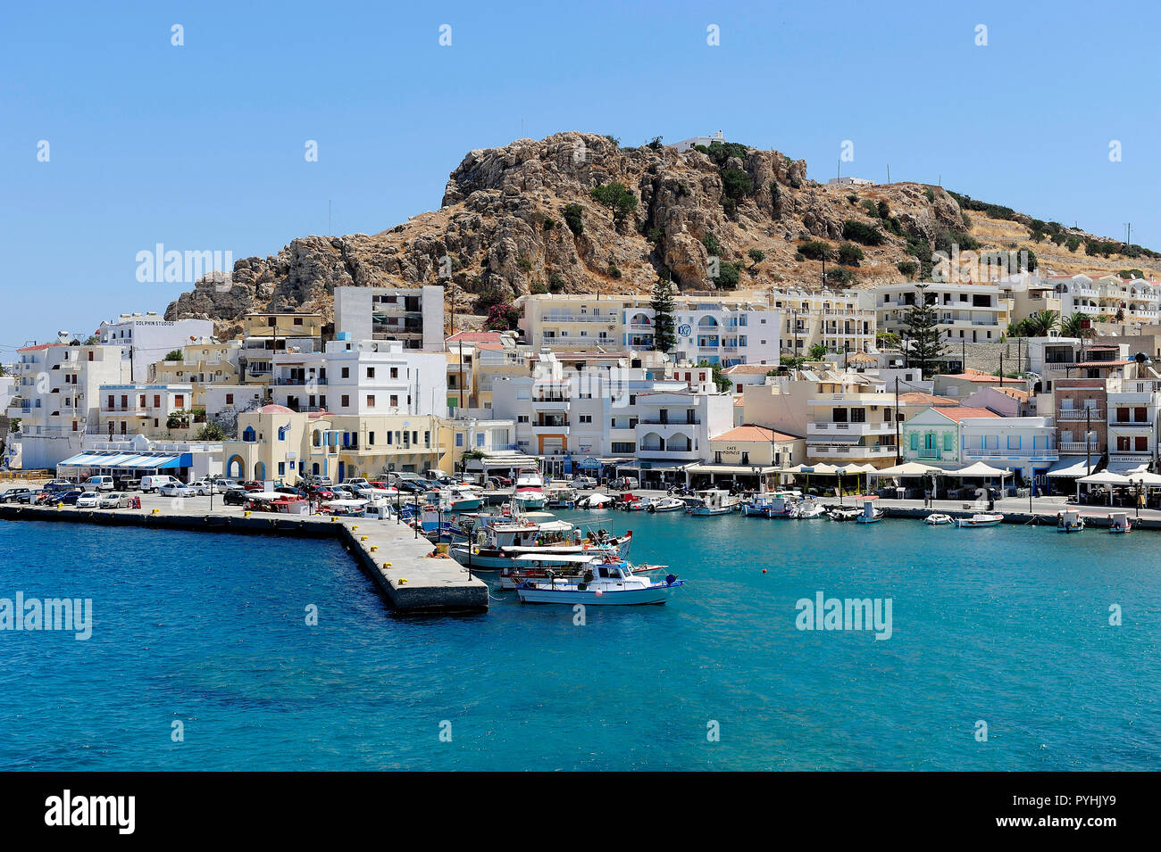 Greece, Karpathos Island Capital Pigadia Stock Photo