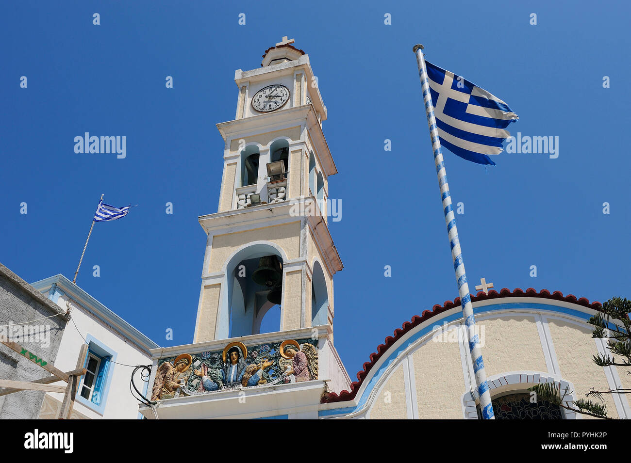 Greece, Karpathos mountain village Olympos Stock Photo