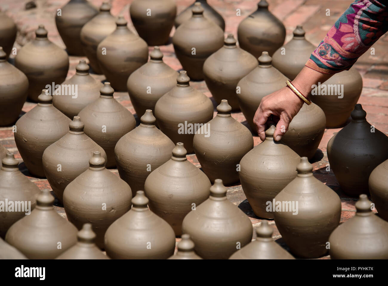Pots from Nepal Stock Photo Alamy