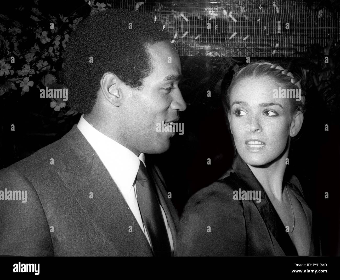 OJ Simpson Nicole Simpson 1985 Photo By Adam Scull/PHOTOlink