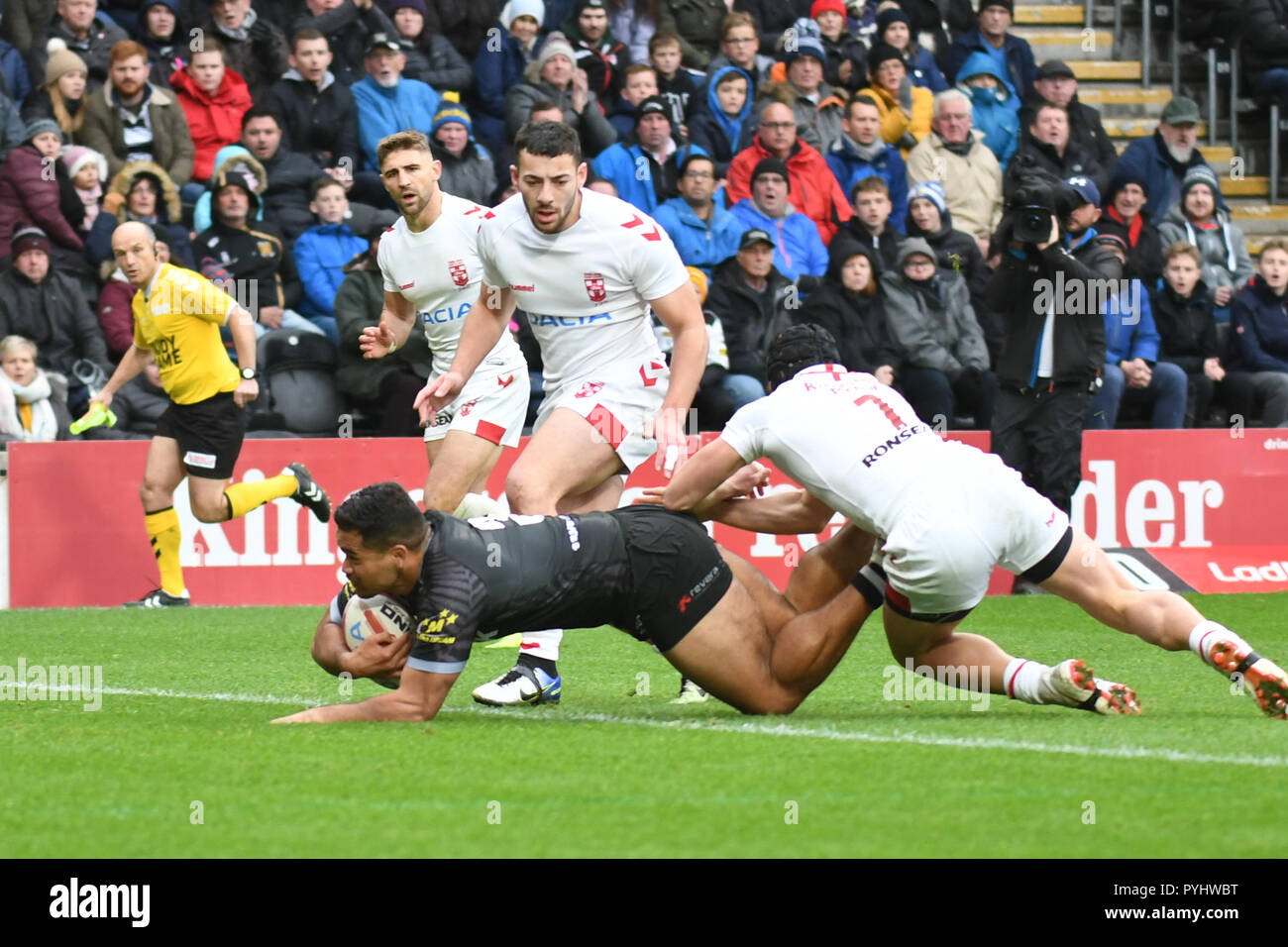 27th October, Stadium, Hull ; Rugby League International Test