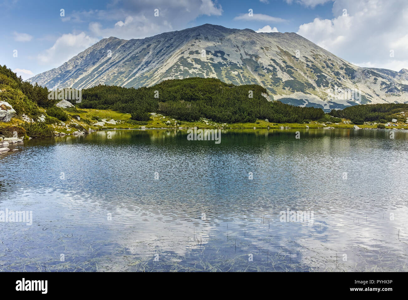 Todorka peak and Muratovo lake, Pirin Mountain, Bulgaria Stock Photo ...