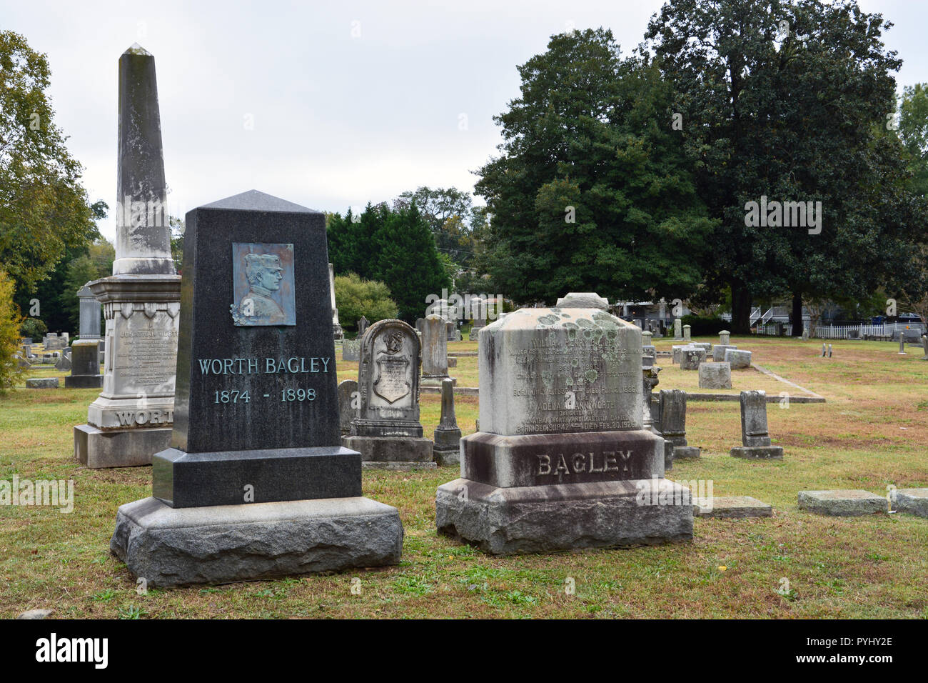 The headstone for Worth Bagley, killed during the Spanish American war