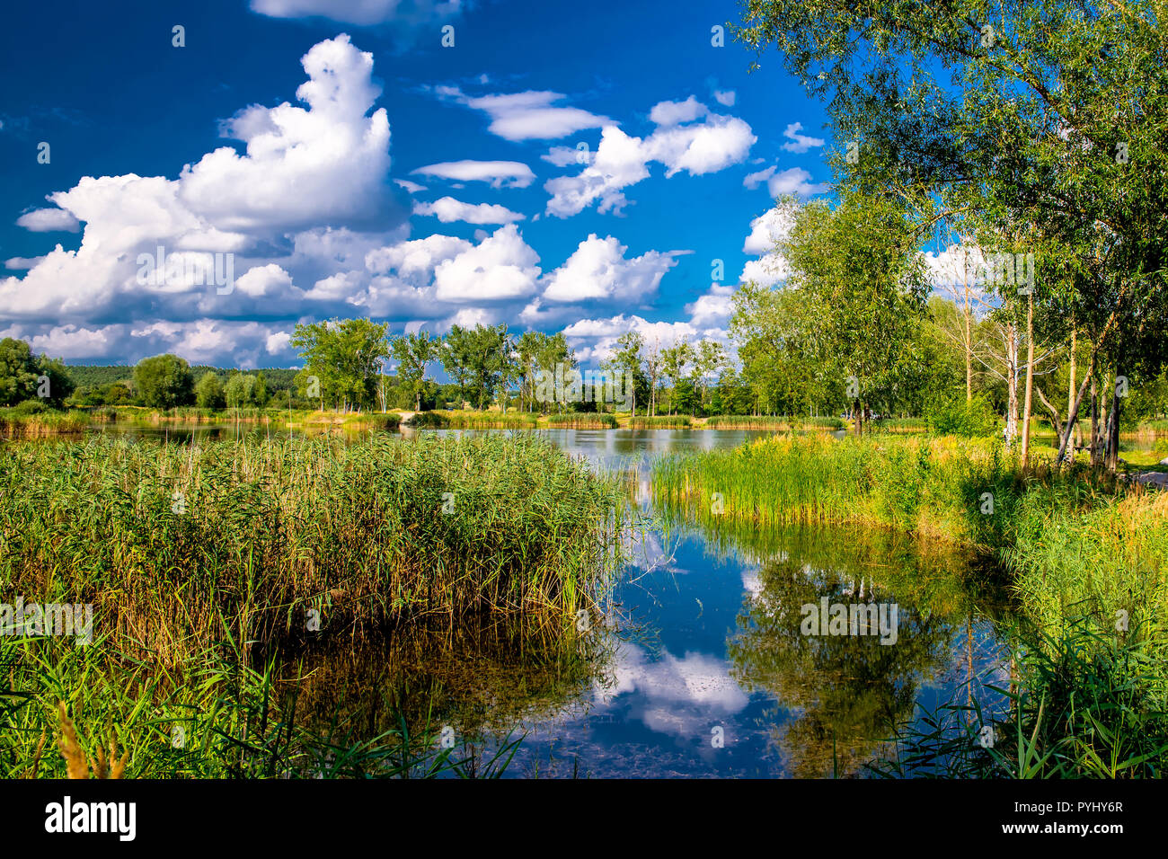 Opole landscapes. Around Krapkowice. Poland, Opole province Stock Photo