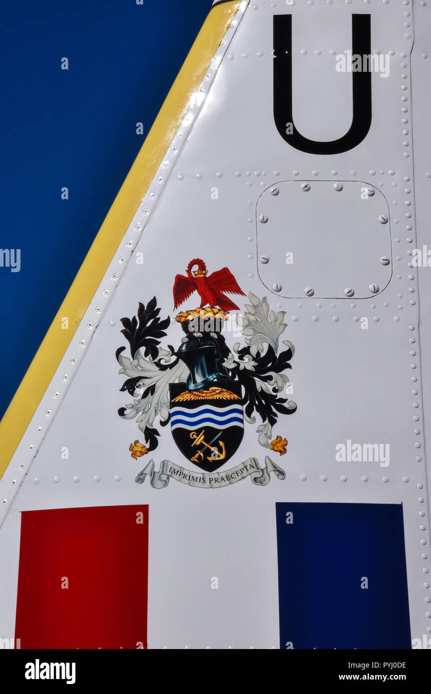 RAF CFS Central Flying School crest, coat of arms. Armorial bearings ...