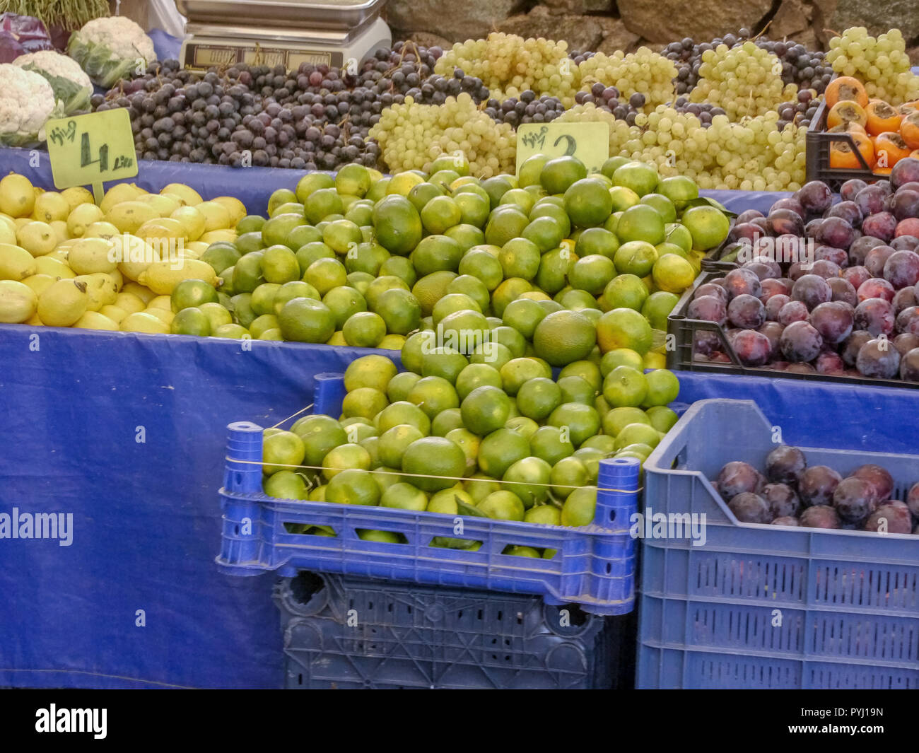 Fruits at Turkey Market Stock Photo