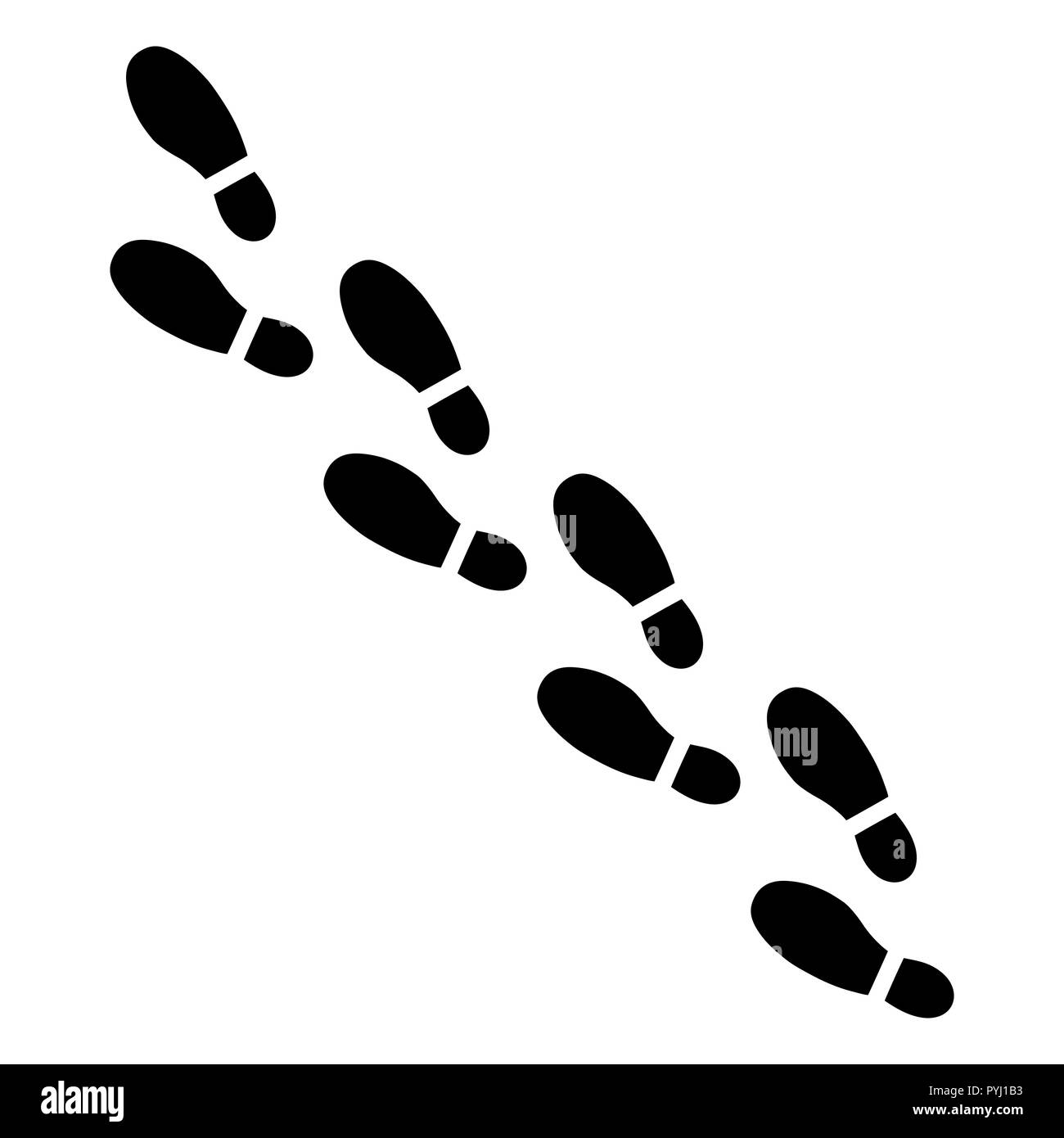 Human foot steps vector illustration Stock Vector Image & Art - Alamy