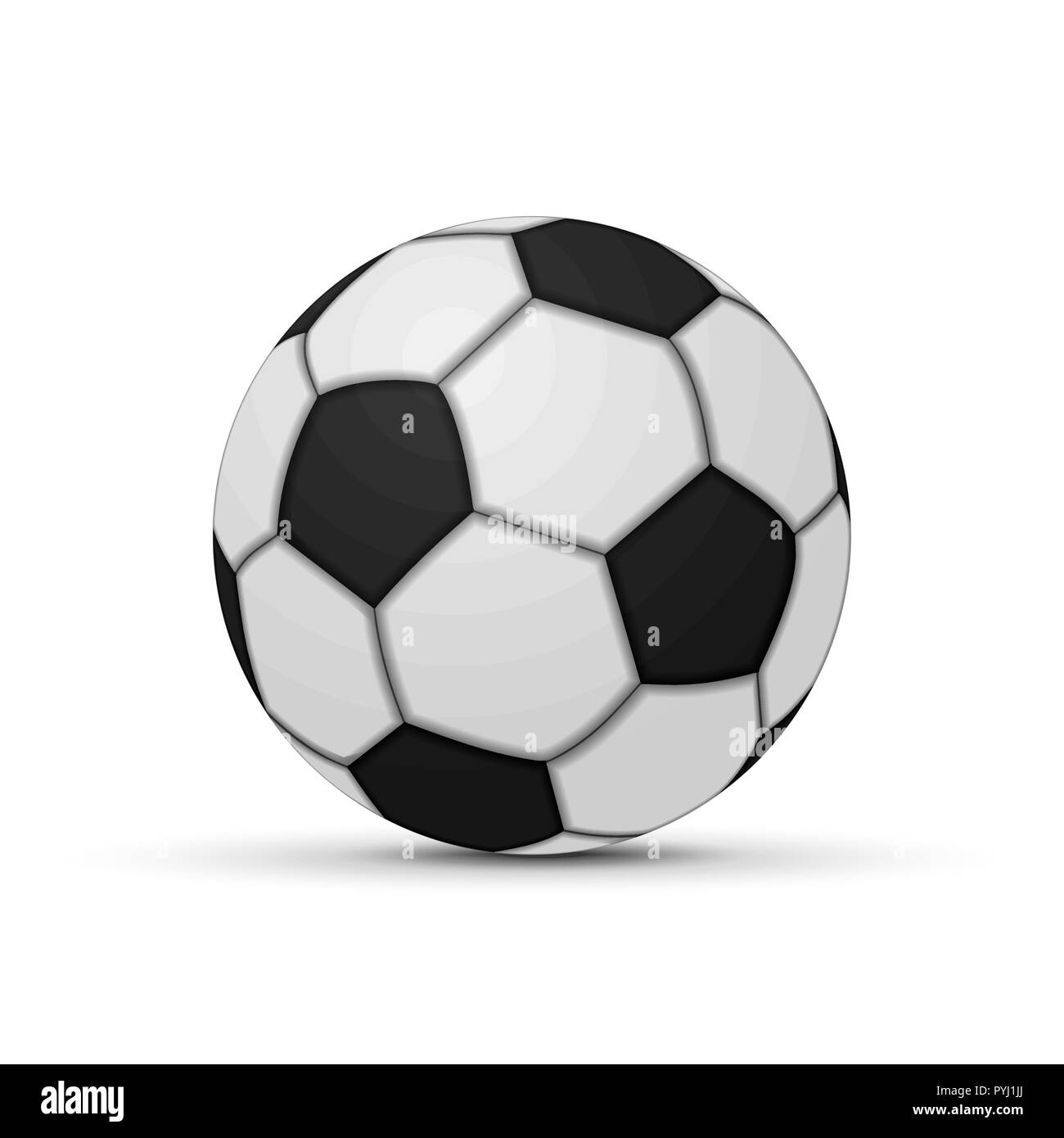 Realistic Soccer ball isolated, vector Stock Vector Image & Art - Alamy