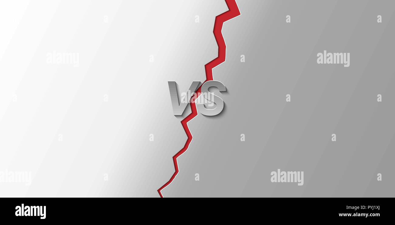 Versus Screen Background, illustration for design Stock Vector