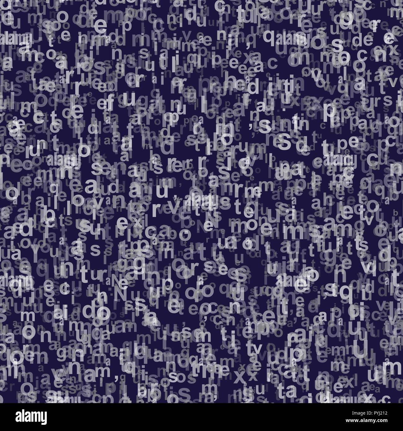 The pattern composed from letters. vector Stock Vector