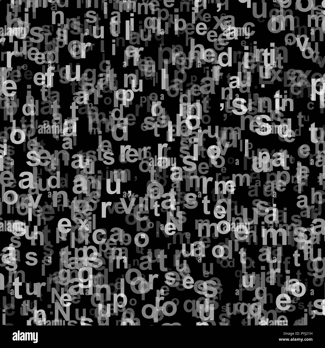 The pattern composed from letters. vector Stock Vector
