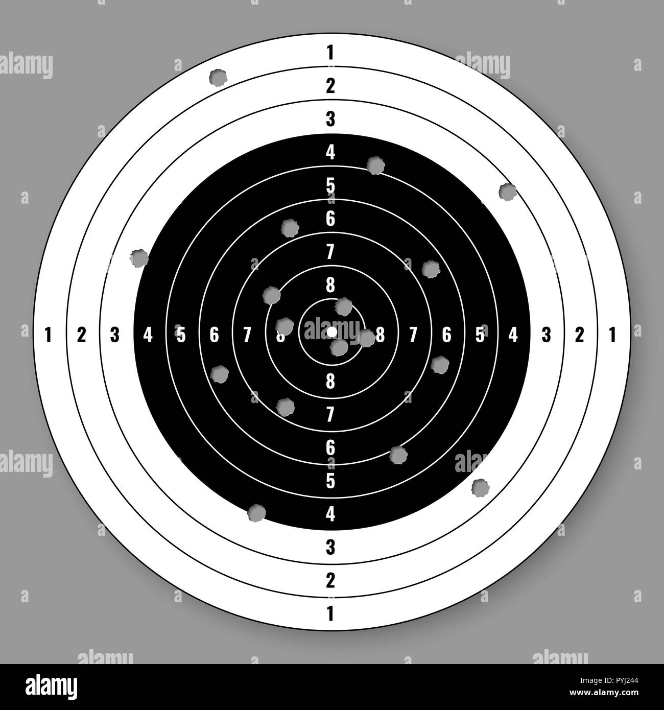 printable target black and white stock photos images alamy