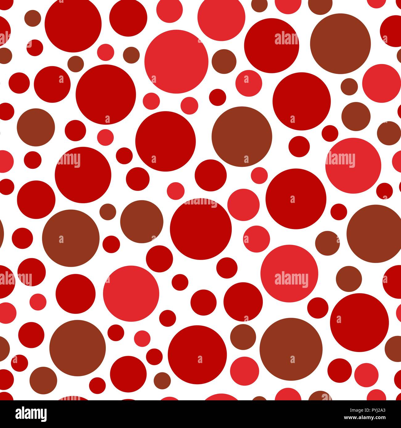 chaotic circle seamless pattern. vector Stock Vector