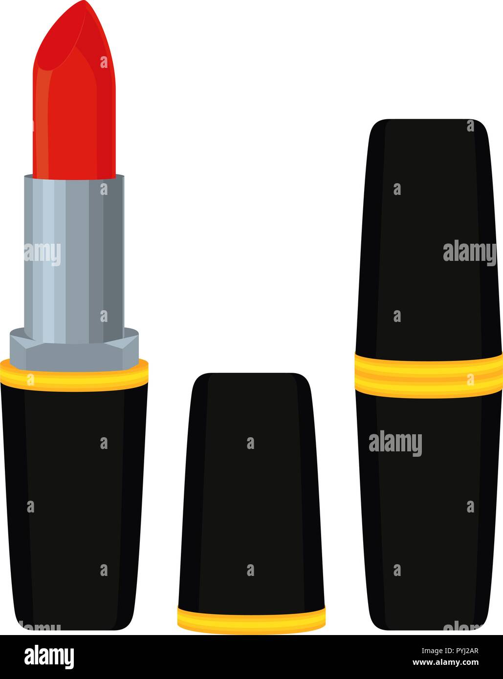 Colorful cartoon red lipstick Stock Vector Image & Art Alamy