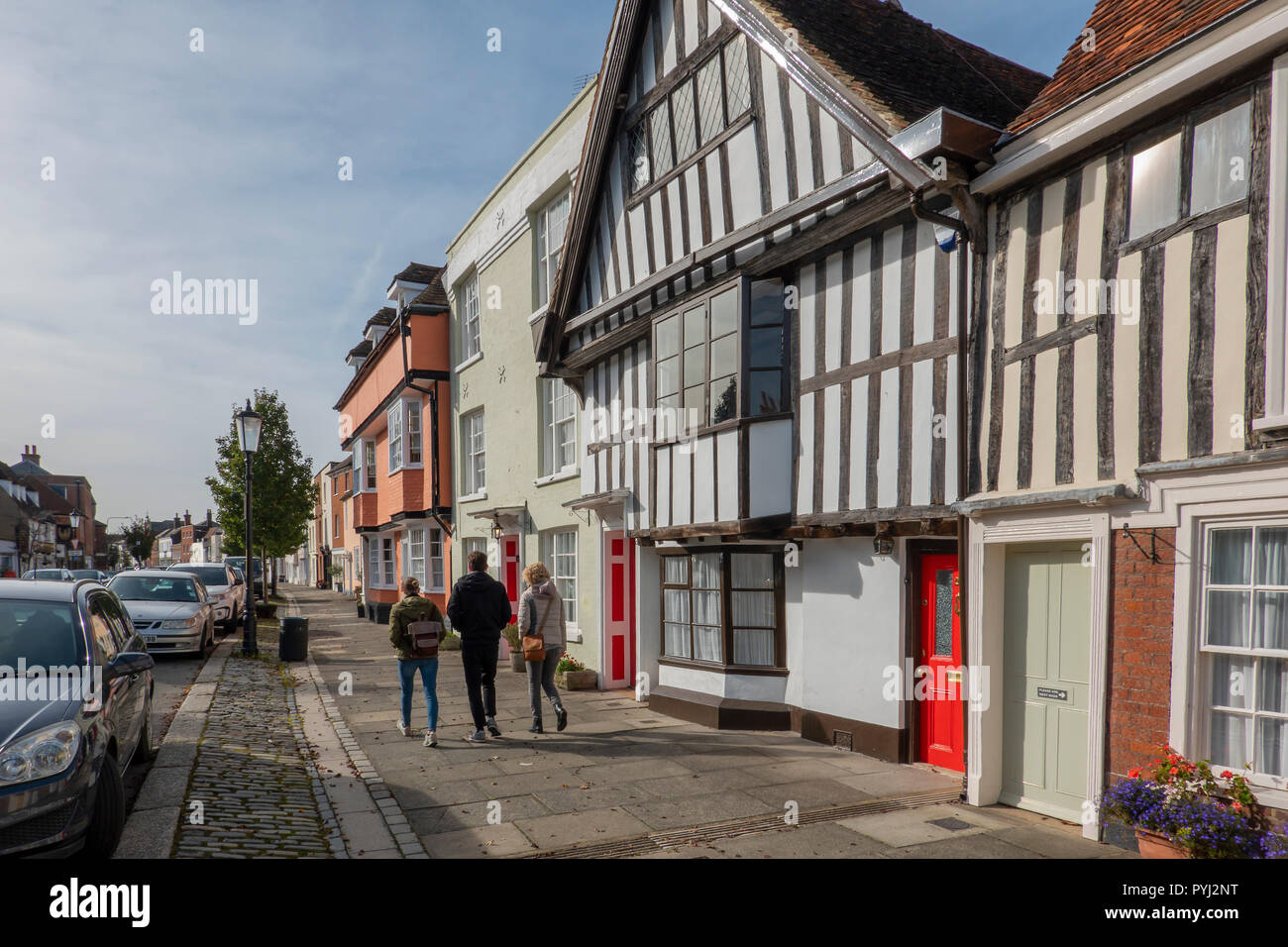 Medieval Houses,Abbey Street,Faversham,Kent,England Stock Photo Alamy
