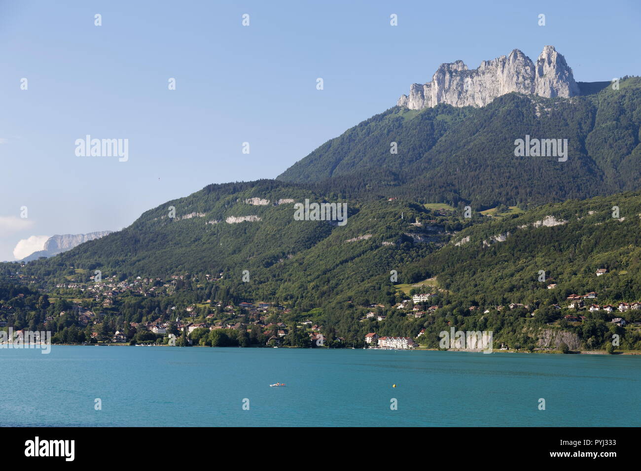 Leisure activities on Lake Annecy France Stock Photo