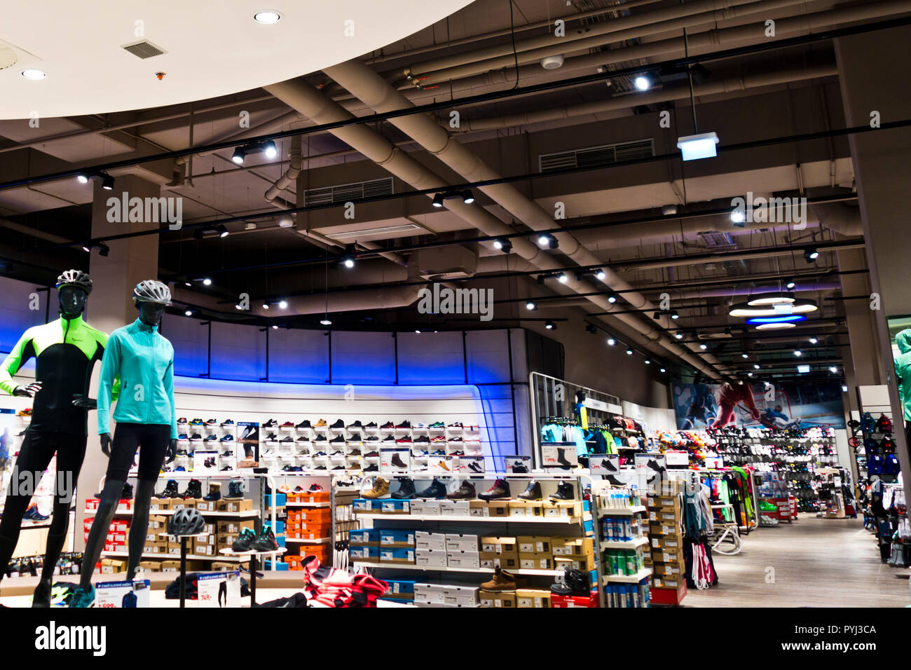 interior of a Intersport chain sport retail shop Stock Photo - Alamy