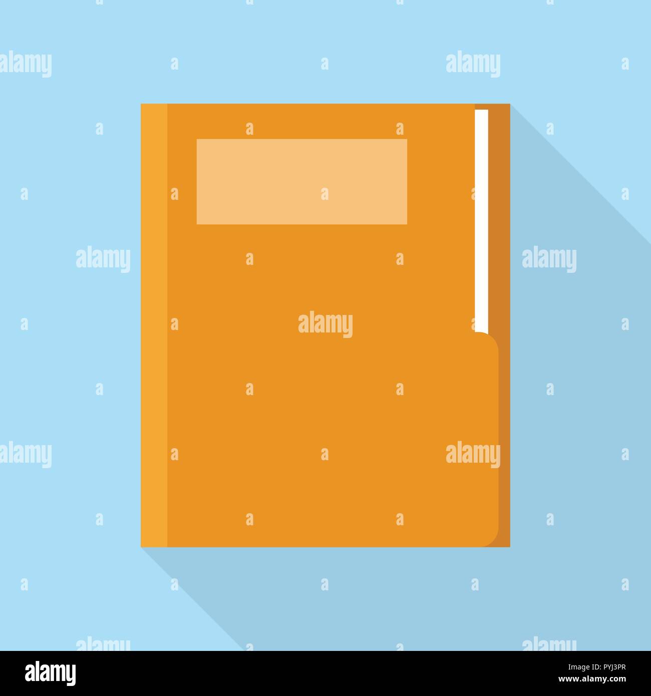 Office folder icon, flat style Stock Vector Image & Art - Alamy
