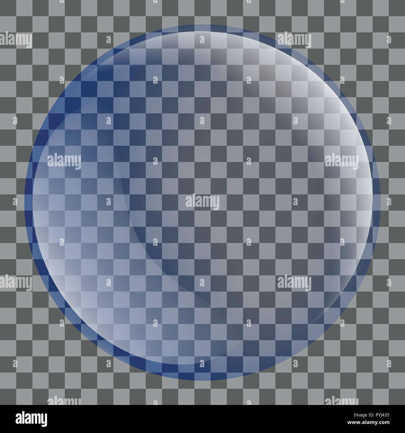 Blue soap bubble icon, realistic style Stock Vector Image & Art - Alamy