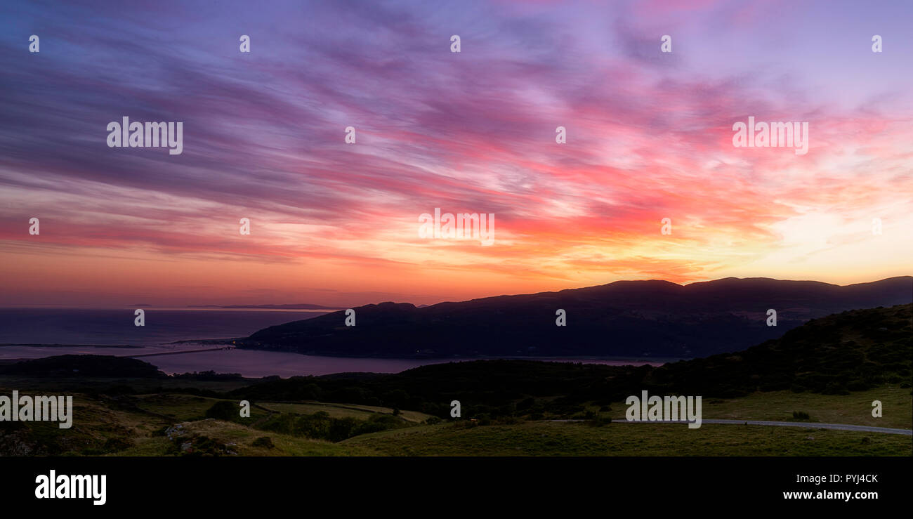 Mawddach Skyfire Stock Photo