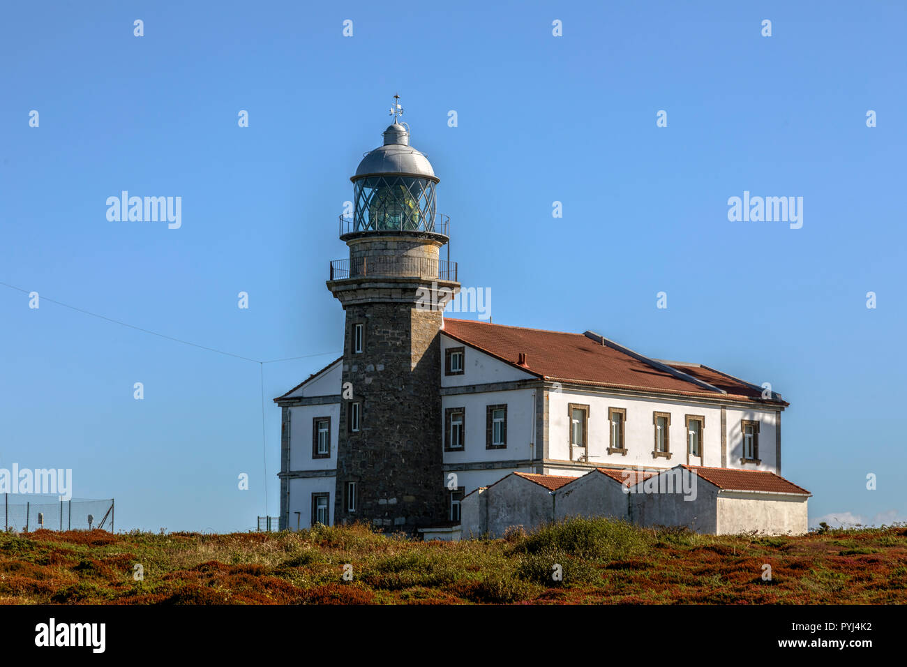 Faro de Cabo Penas, Asturias, Spain, Europe Stock Photo