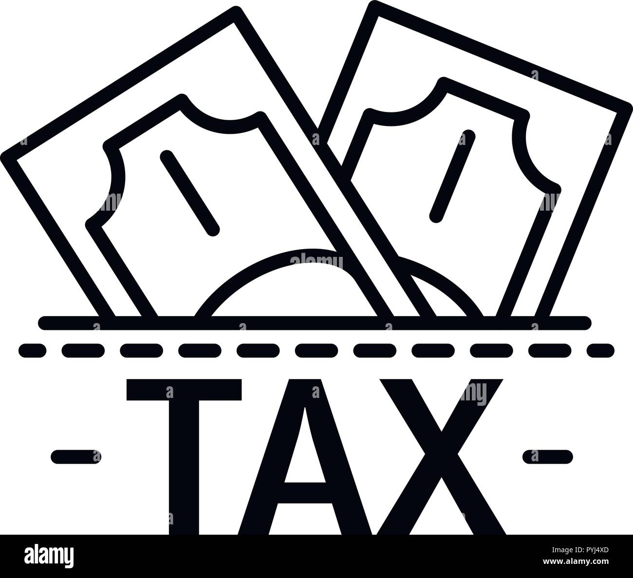 Tax money icon, outline style Stock Vector Image & Art - Alamy