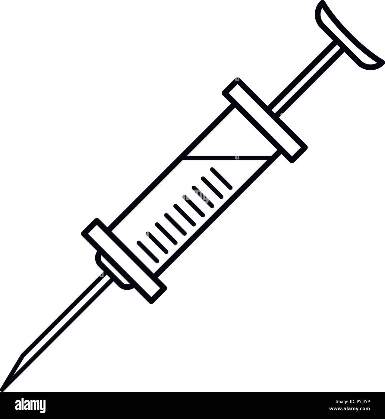 Medical syringe icon, outline style Stock Vector Image &amp; Art - Alamy