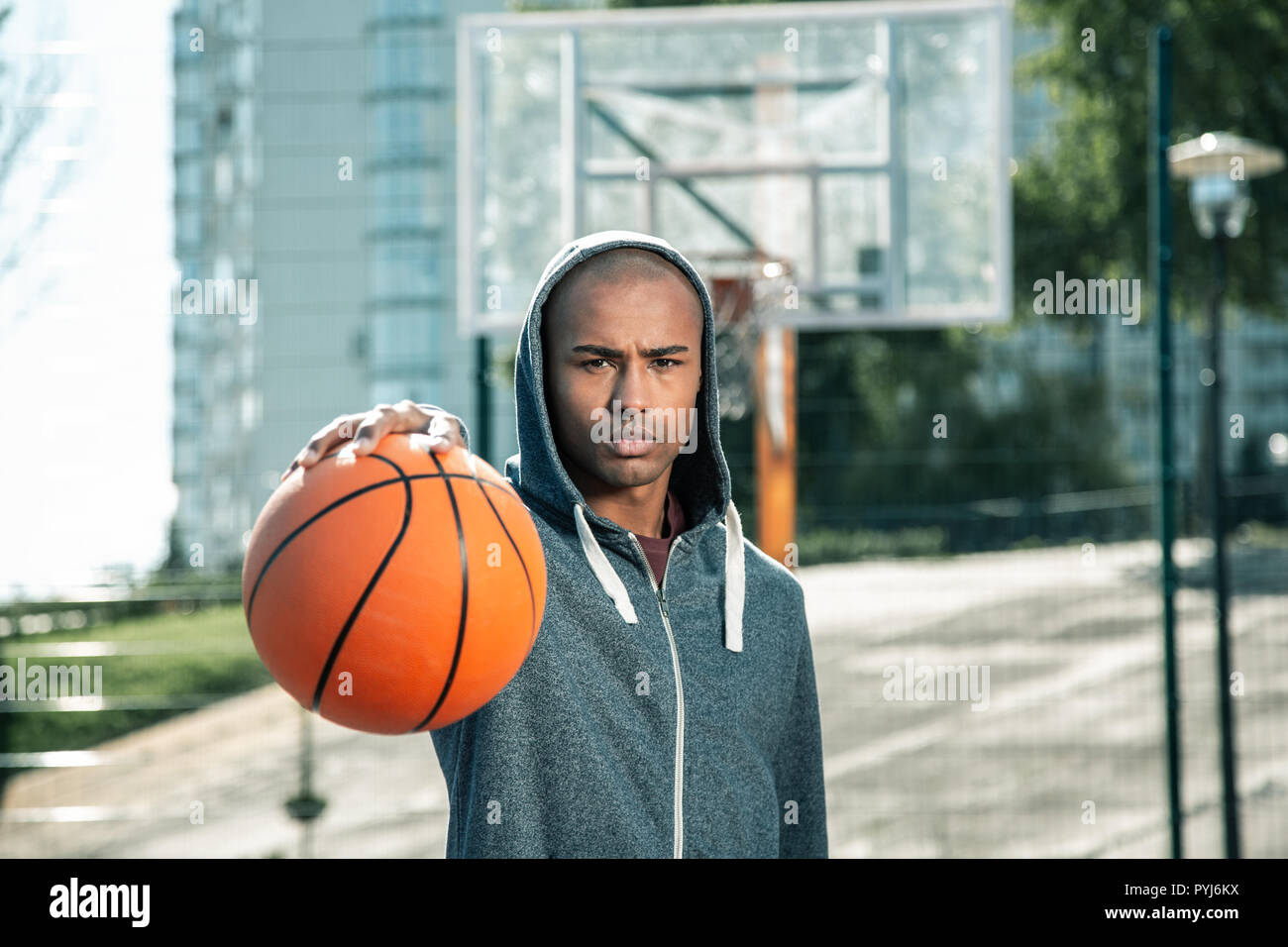 Nice handsome young man looking at you Stock Photo