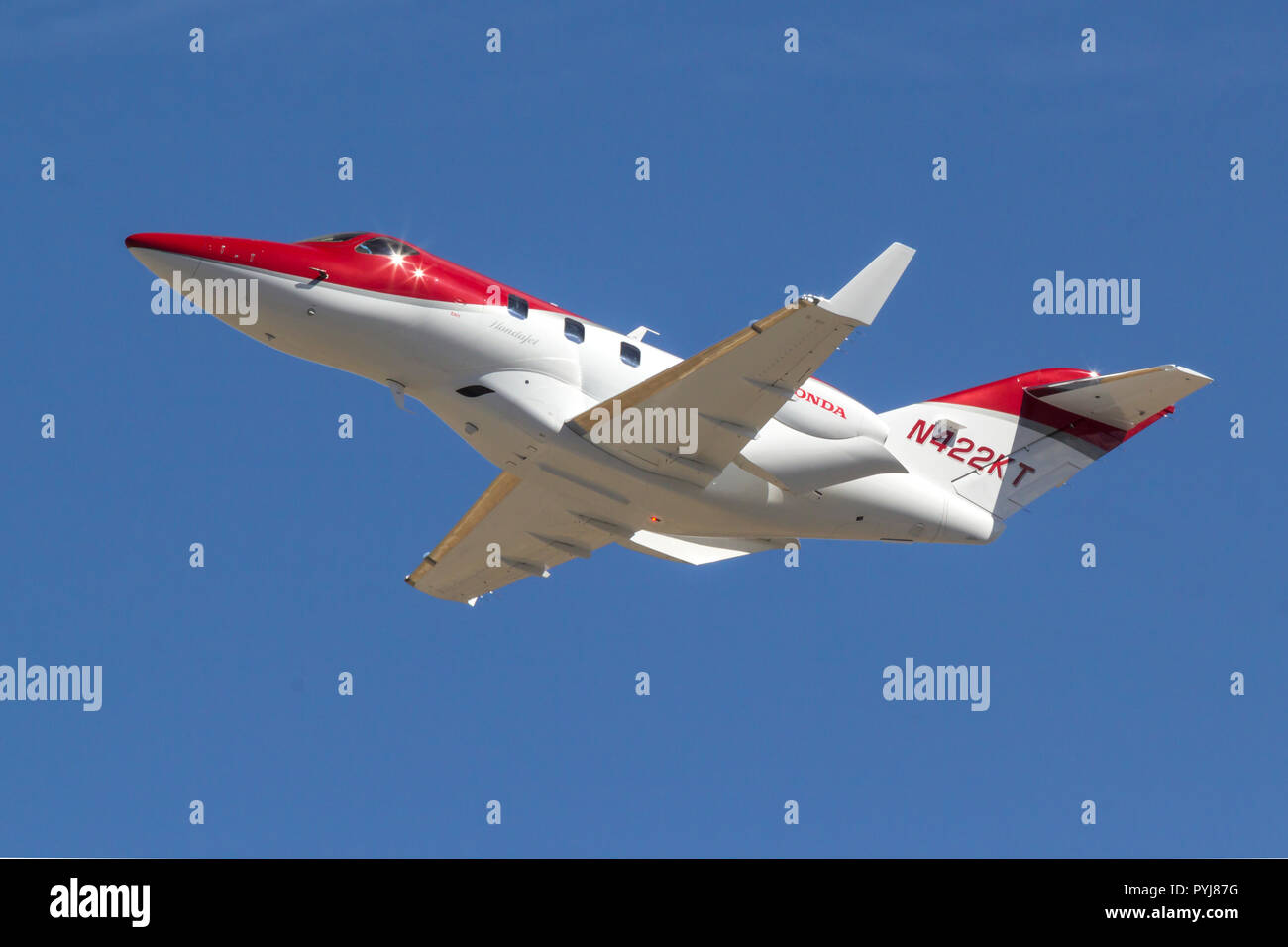 Honda Ha 4 Hondajet In Flight Stock Photo Alamy