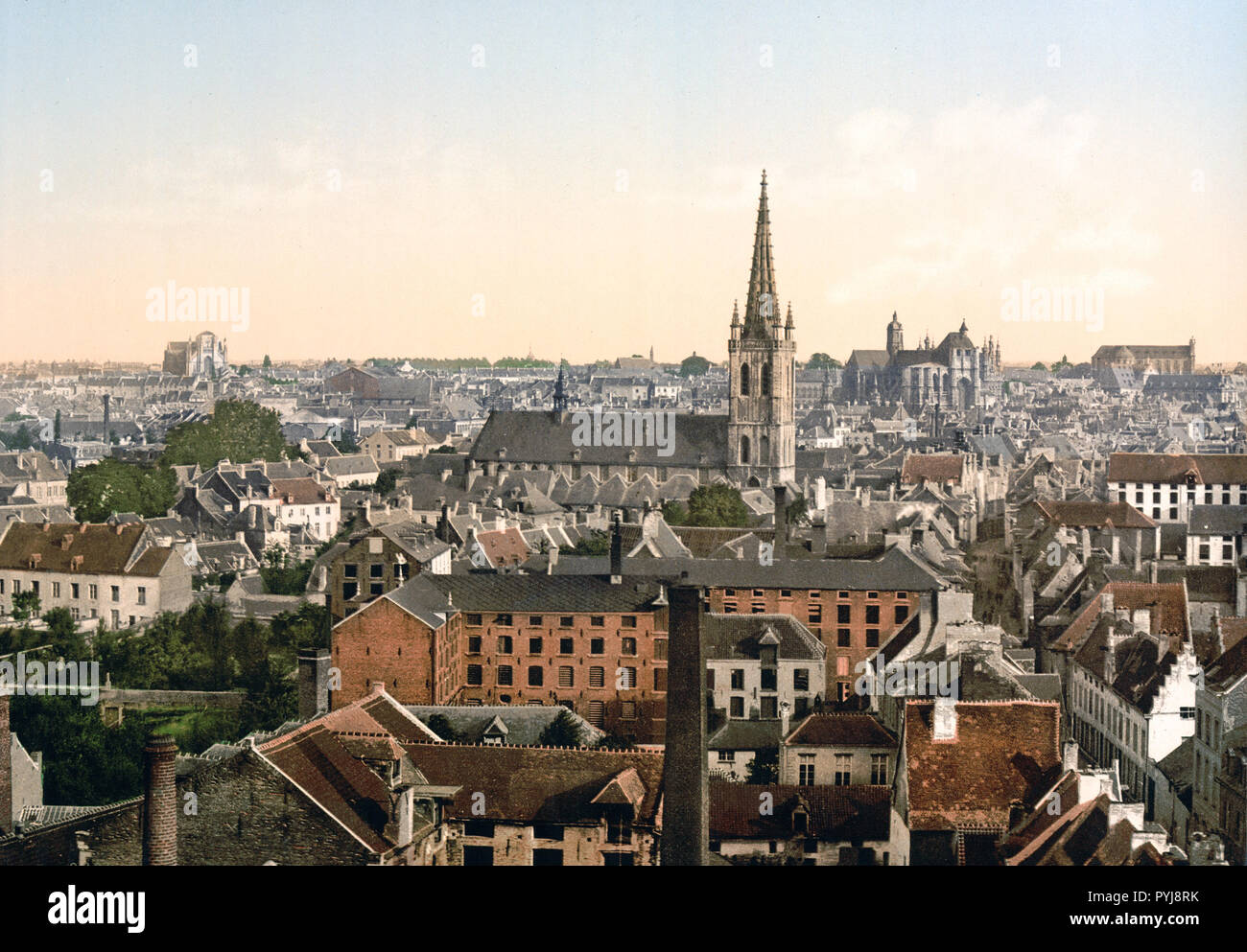 General view, Louvain, Belgium ca. 1890-1900 Stock Photo